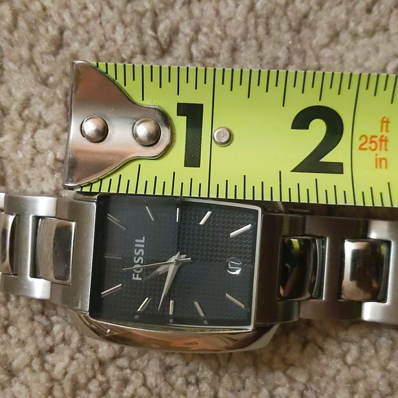 Fossil Rectangular Stainless Steel Watch - Picture 4 of 7